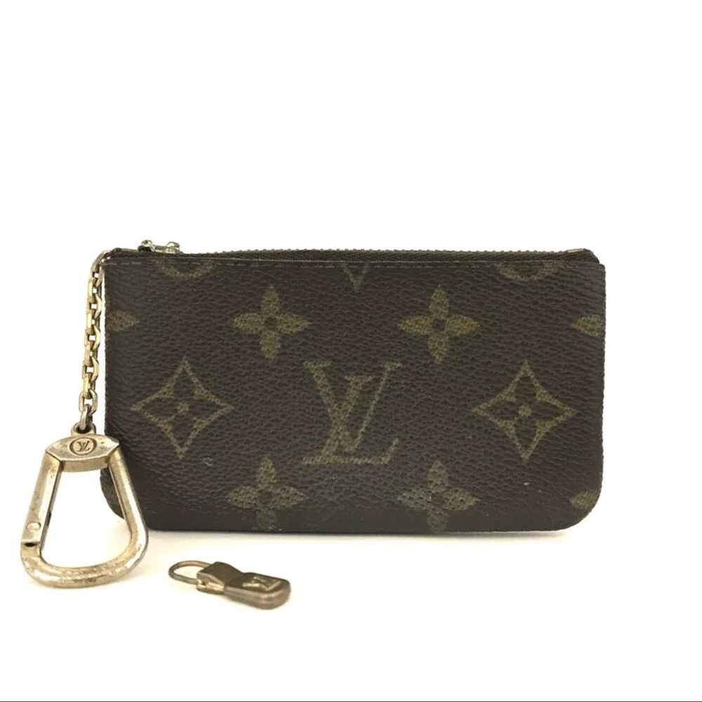 Louis Vuitton Monogram Pochette Cles Wallet Coin Purse